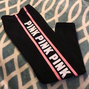PINK VS Cotton Ankle Leggings/ Coral Pink